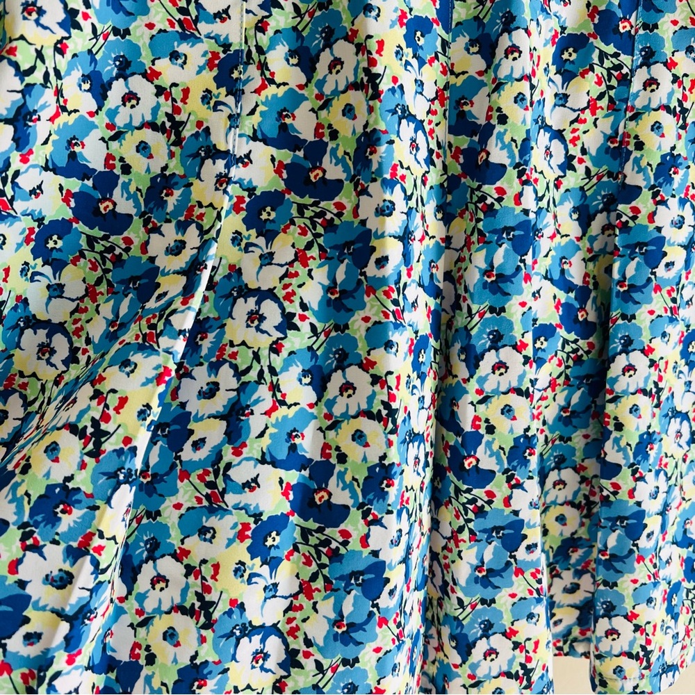 RLX Ralph Lauren Womens Floral Print Layered Detail Athletic Skort Blue Size M - Picture 6 of 10